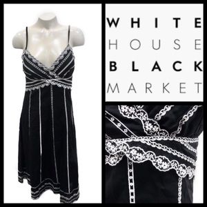 WHBM Midi Embroidered Halter Dress NWT Size 10